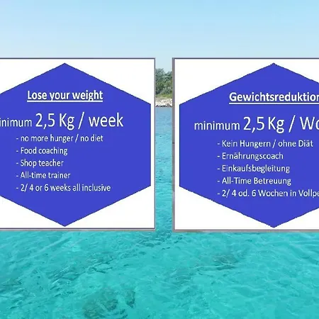 Semesteranläggning (resort) Clean-food & Lose-weight Active Butterfly Croatia Rovinjsko Selo